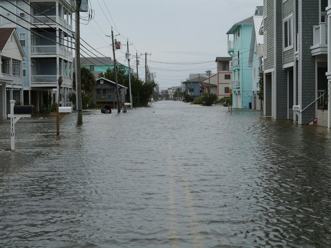 flooded street after storm